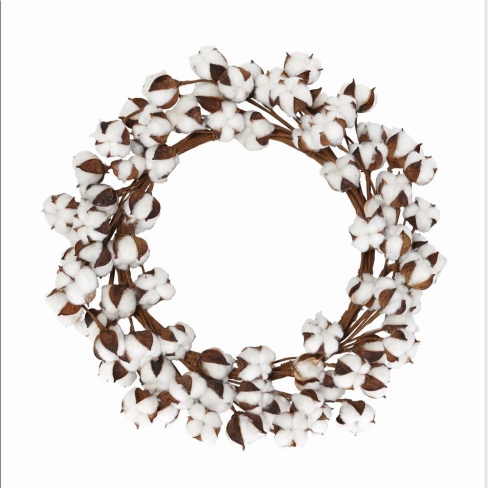 20” Cotton Wreath
